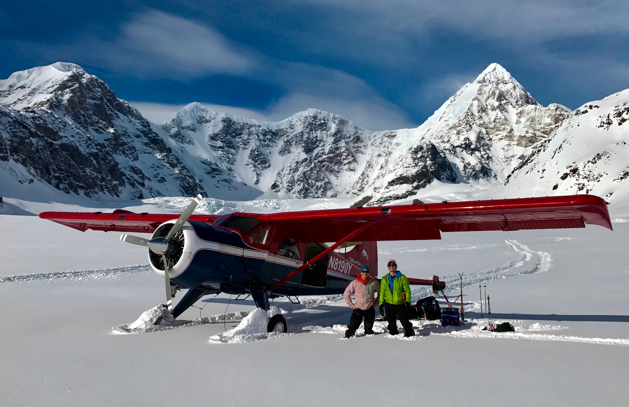 Yentna Glacier landing area near Mount Russell