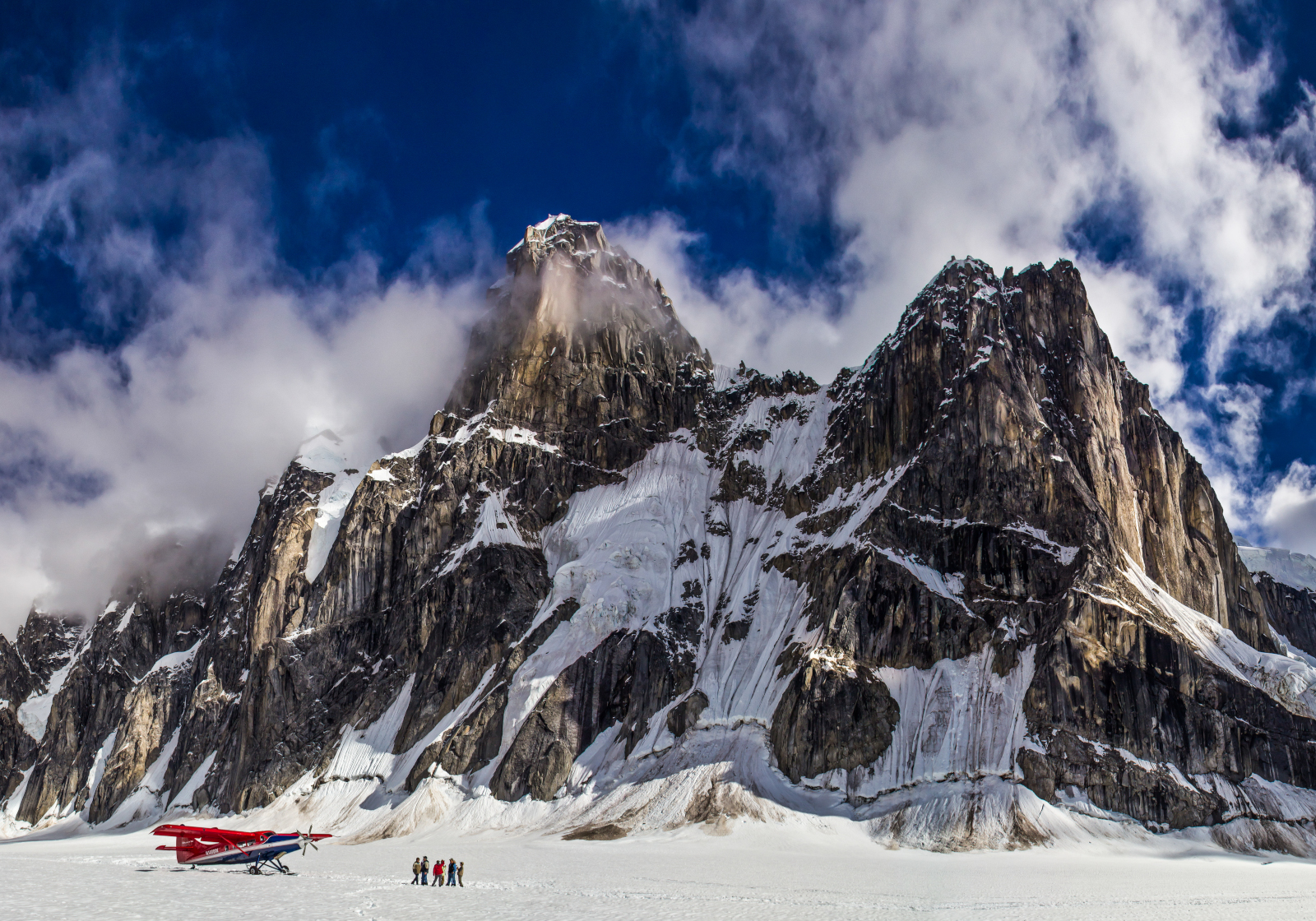Thunder Glacier access point near Mount Hunter Southwest Ridge